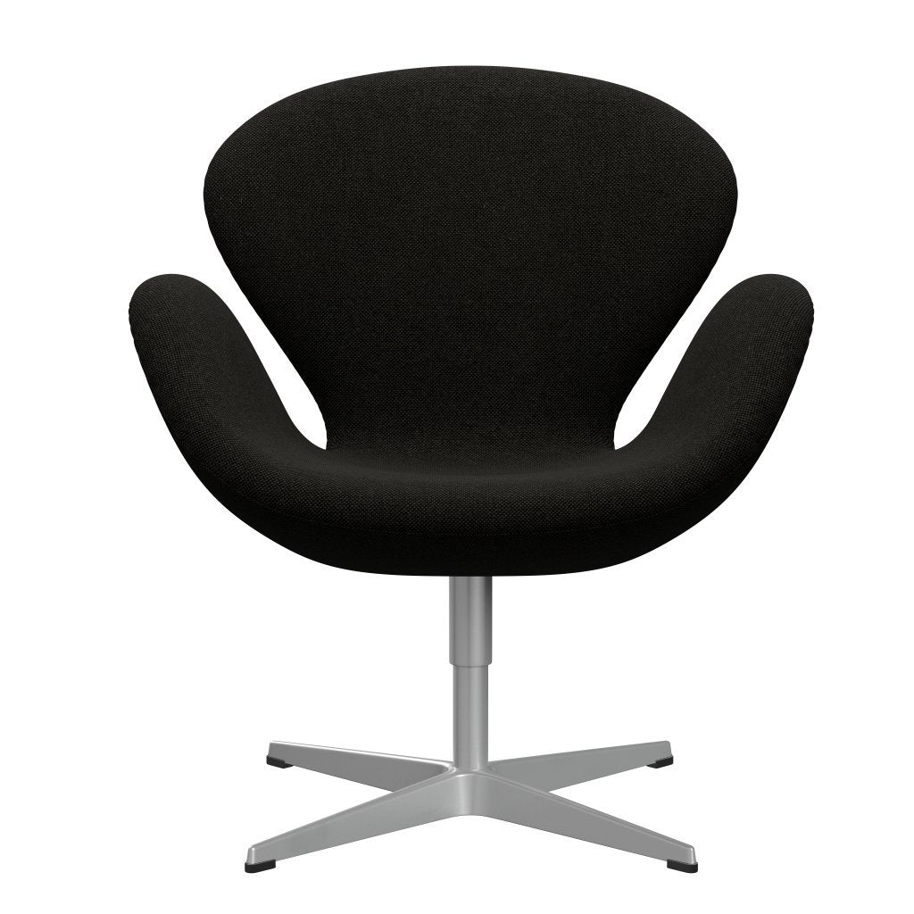 Fritz Hansen Swan Lounge Chair, Silver Grey/Hallingdal Black/Grey (173)