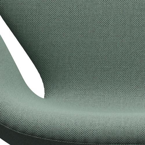 Fritz Hansen Swan Lounge Chair, Silver Grey/Re Wool Aqua/Natural