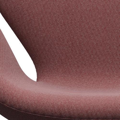 Fritz Hansen Swan Lounge Chair, Silver Grey/Rime Dark Red/White