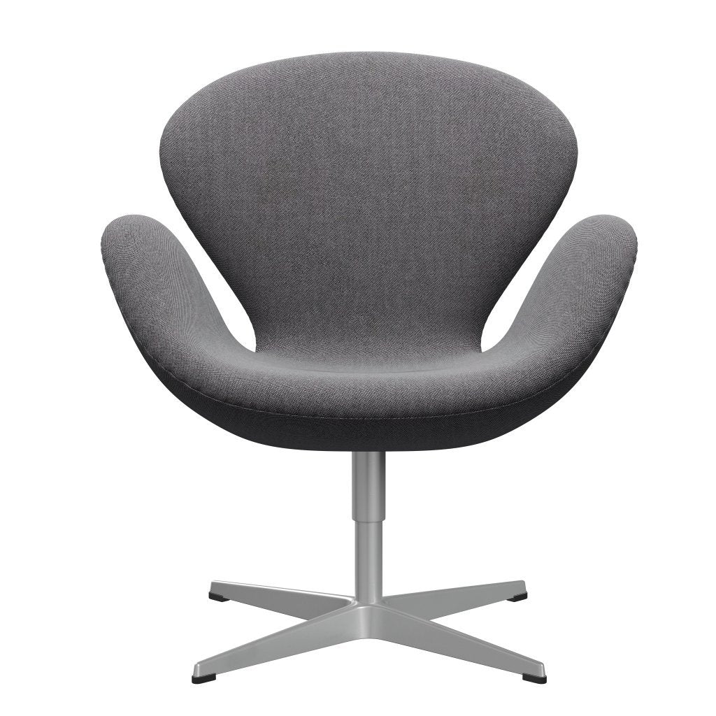 Fritz Hansen Swan Lounge Chair, Silver Grey/Rime Salt & Pepper