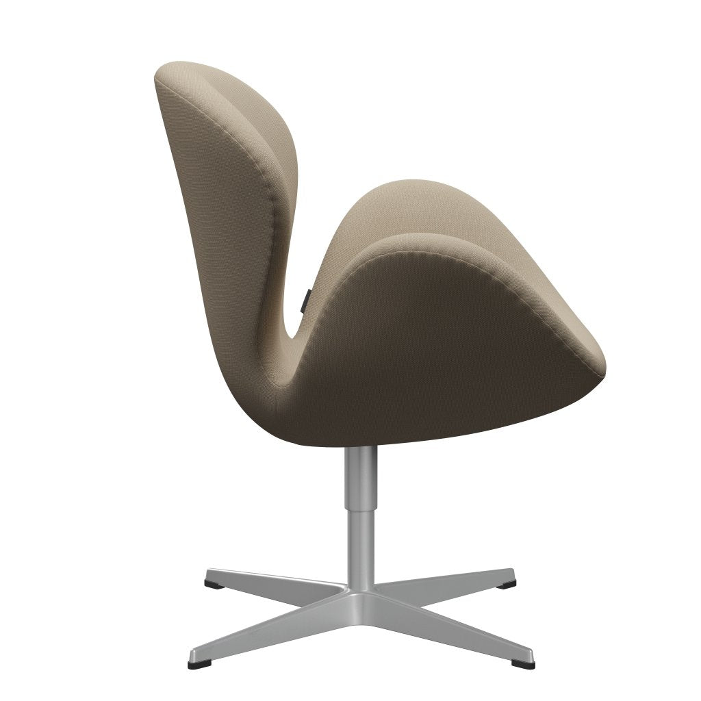 Fritz Hansen Swan Lounge, srebrny szary/Steelcut Beige