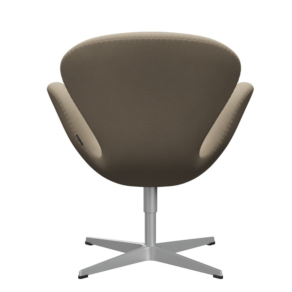 Fritz Hansen Swan Lounge Chair, Silver Grey/Steelcut Beige