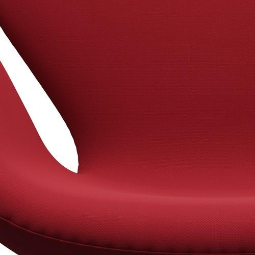 Fritz Hansen Swan Lounge Chair, Silver Grey/Steelcut Standard/Light Dark Red