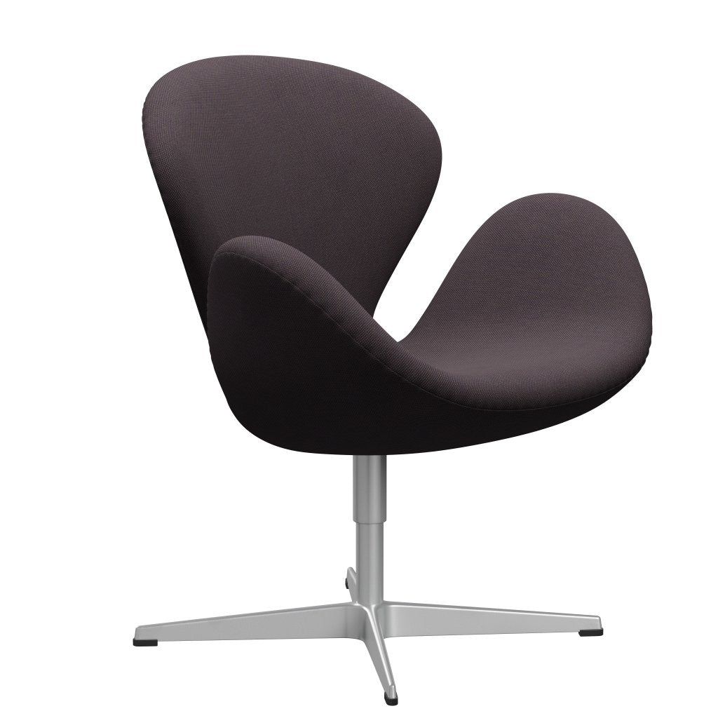 Fritz Hansen Swan Lounge Chair, Silver Grey/Steelcut Trio Brown