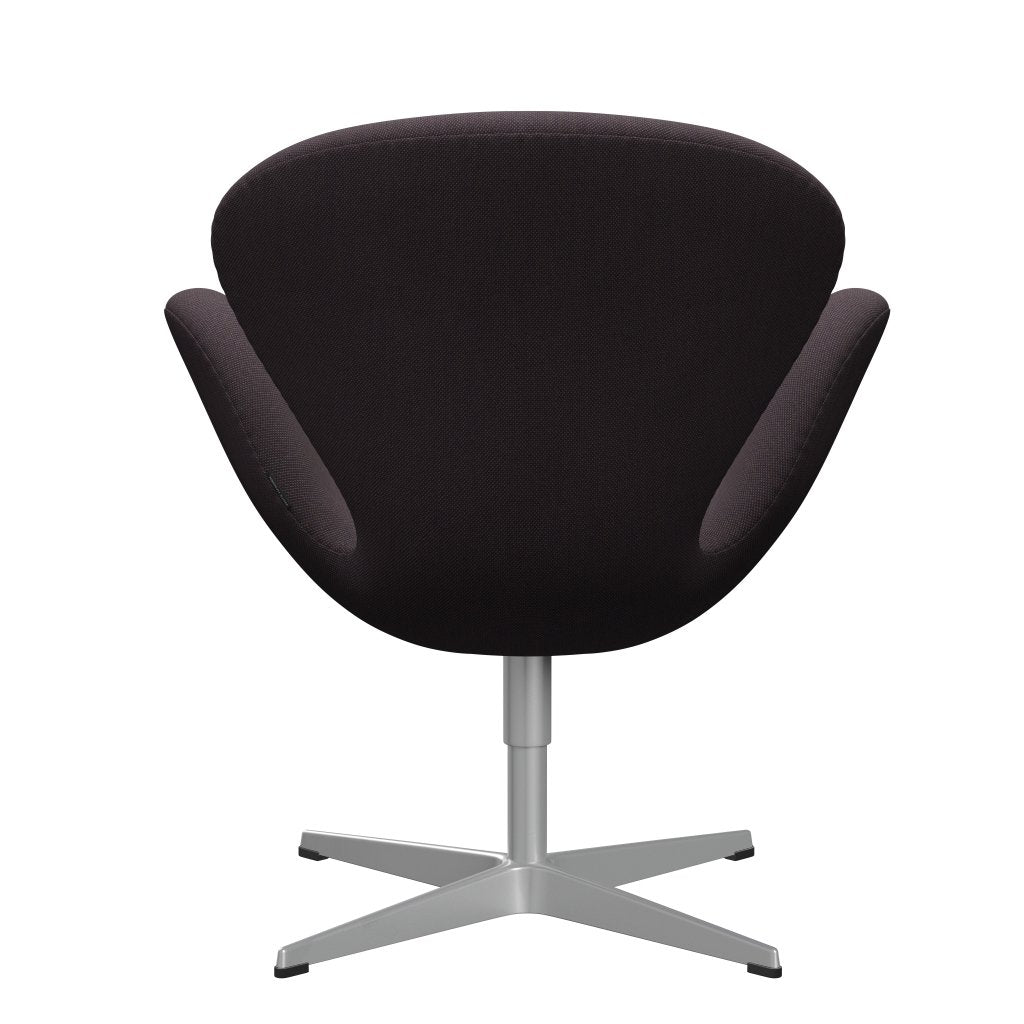 Fritz Hansen Swan Lounge Chair, Silver Grey/Steelcut Trio Brown