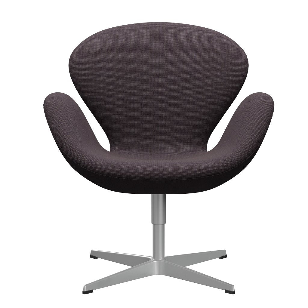 Fritz Hansen Swan Lounge Chair, Silver Grey/Steelcut Trio Brown