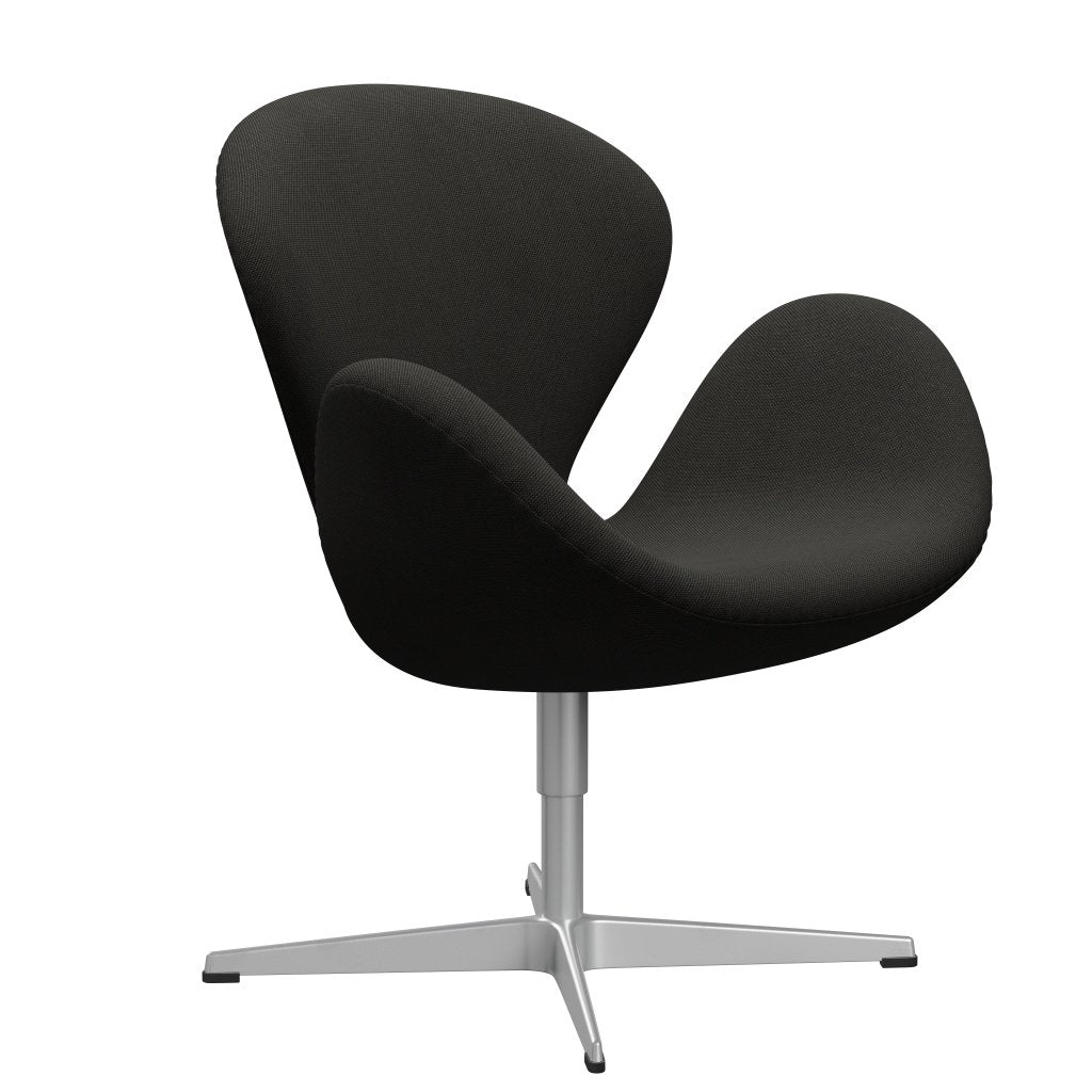 Fritz Hansen Swan Lounge Chair, Silver Grey/Steelcut Trio Dark Brown