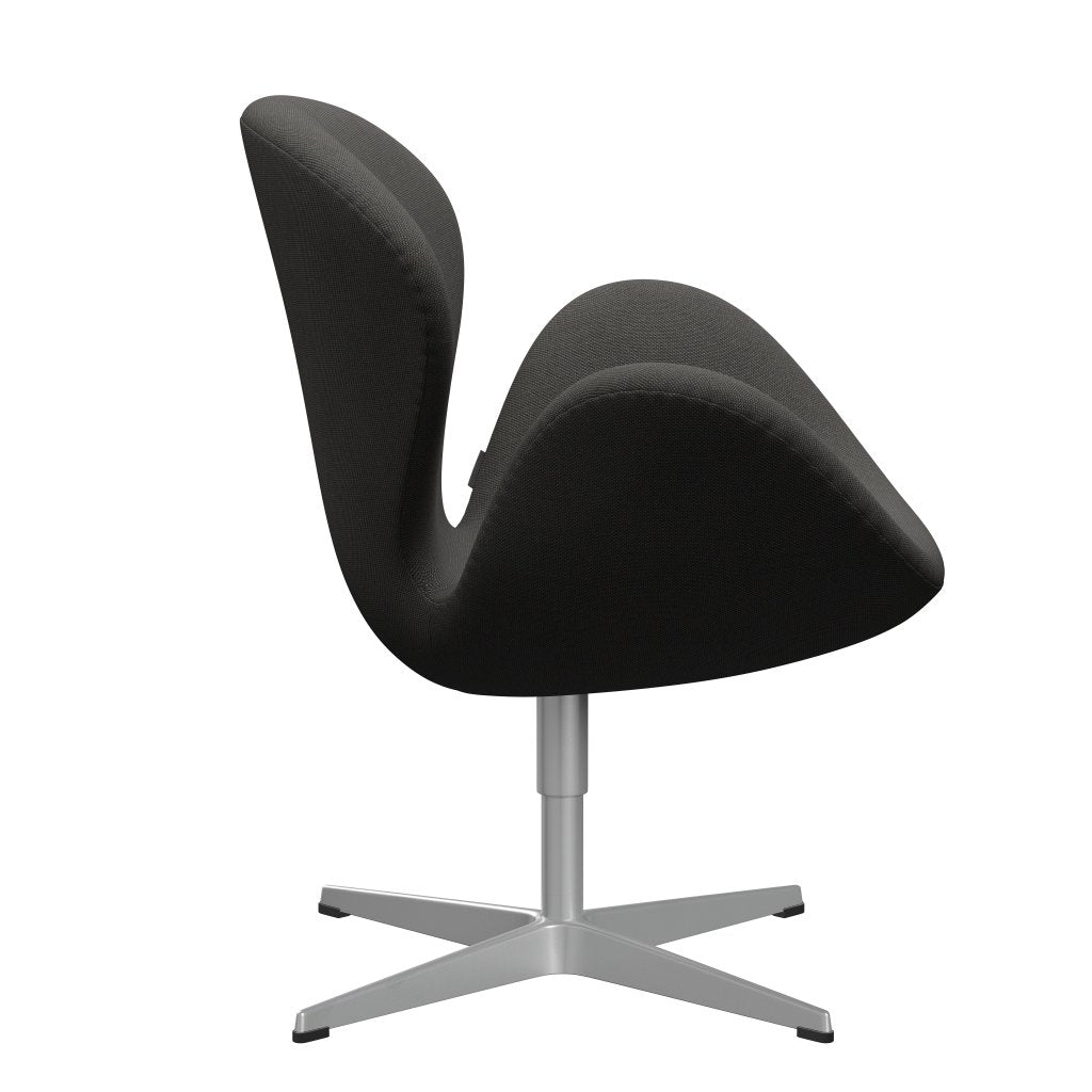 Fritz Hansen Swan Lounge Chair, Silver Grey/Steelcut Trio Dark Grey