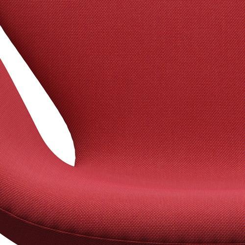 Fritz Hansen Swan Lounge Chair, Silver Grey/Steelcut Trio Red