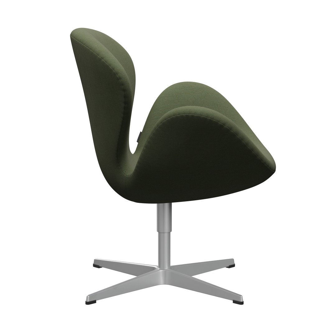 FRITZ HANSEN SWAN SALOUNGE, Srebrny szary/stalcut trio delikatne zielone