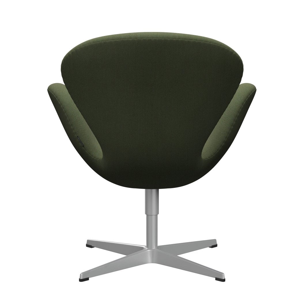 FRITZ HANSEN SWAN SALOUNGE, Srebrny szary/stalcut trio delikatne zielone