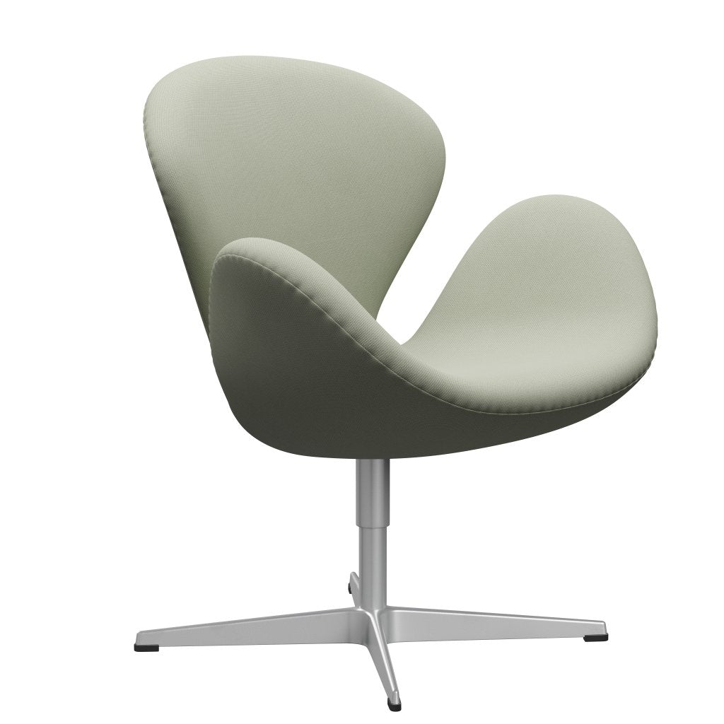 Fritz Hansen Swan Lounge Chair, Silver Grey/Steelcut Turquoise Light