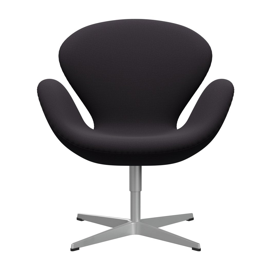 Fritz Hansen Swan Lounge Chair, Silver Grey/Steelcut Violet Dark