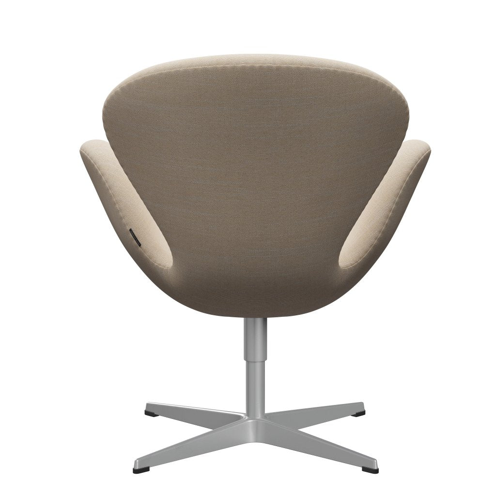 Fritz Hansen Swan Lounge Chair, Silver Grey/Sunniva Crème/Sand