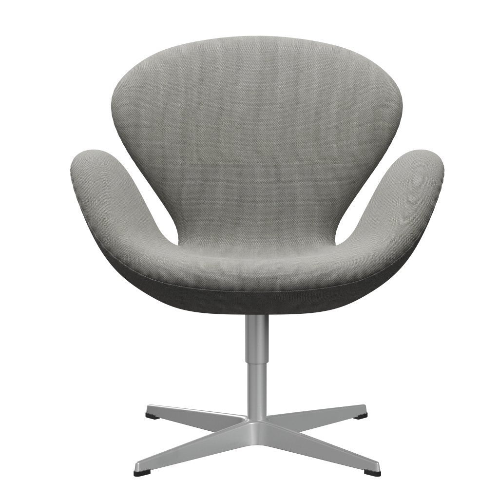 Fritz Hansen Swan Lounge Chair, Silver Grey/Sunniva Sand/Light Grey