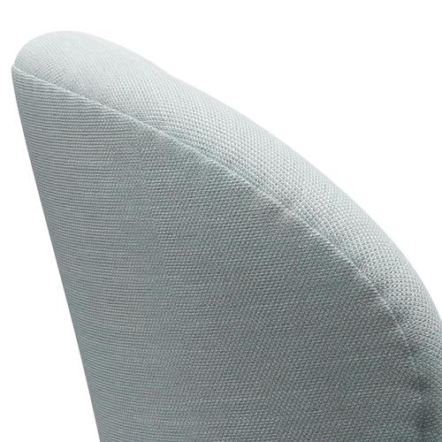 Fritz Hansen Swan Lounge Chair, Silver Grey/Sunniva White/Light Blue