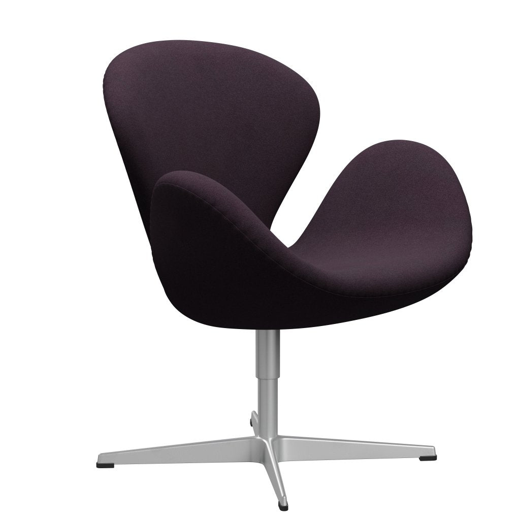 FRITZ HANSEN SWAN SALOUNGE, Srebrny Grey/Tonus Bakłażan