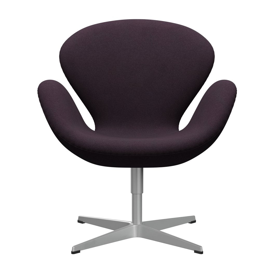 FRITZ HANSEN SWAN SALOUNGE, Srebrny Grey/Tonus Bakłażan