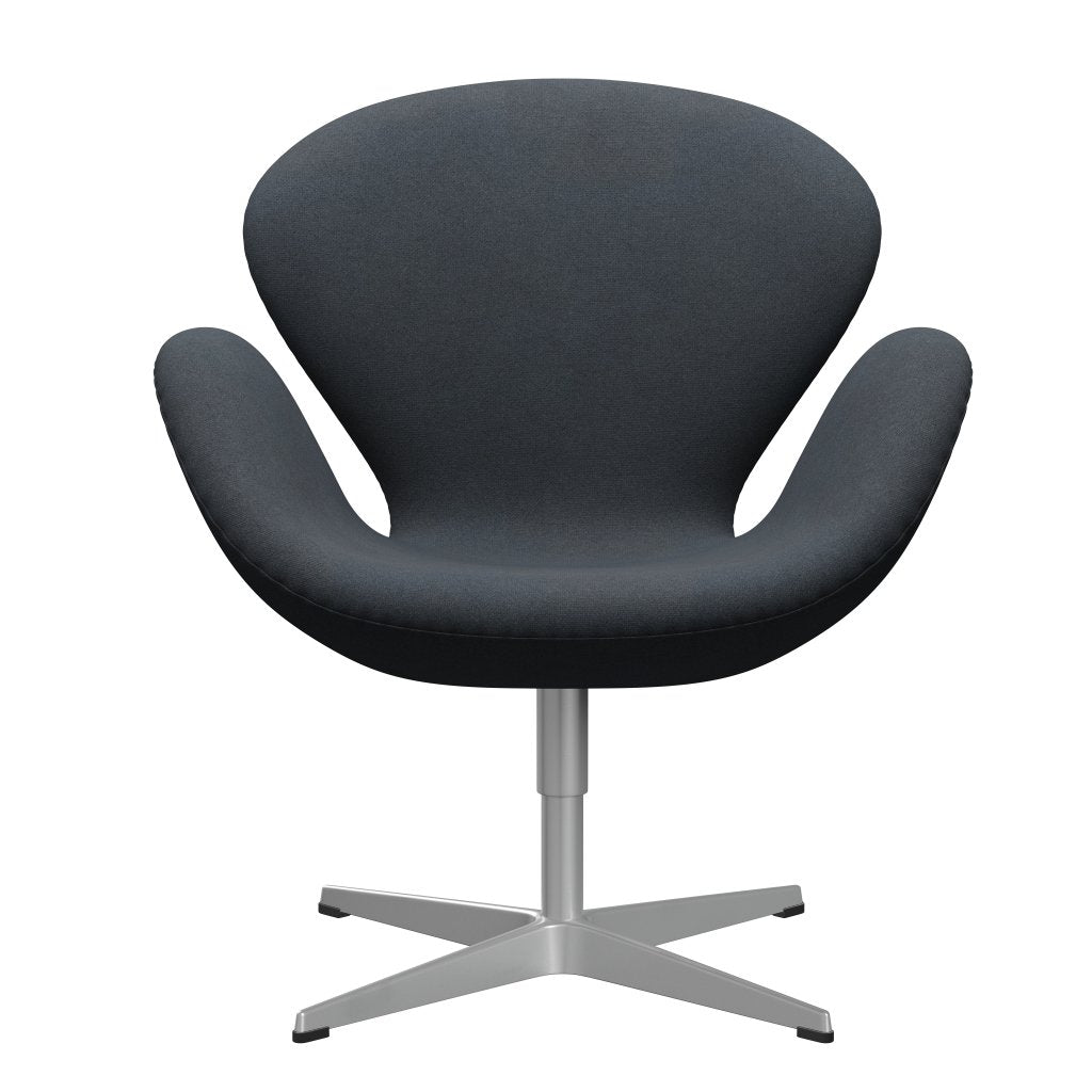 Fritz Hansen Swan Lounge Chair, Silver Grey/Tonus Dark Grey