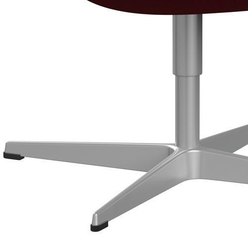 FRITZ HANSEN SWAN SALOUNGE, Srebrny Gray/Tonus Light Bordeaux