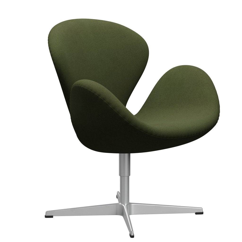 FRITZ HANSEN SWAN SALOUNGE, Srebrny Grey/Tonus Military Green