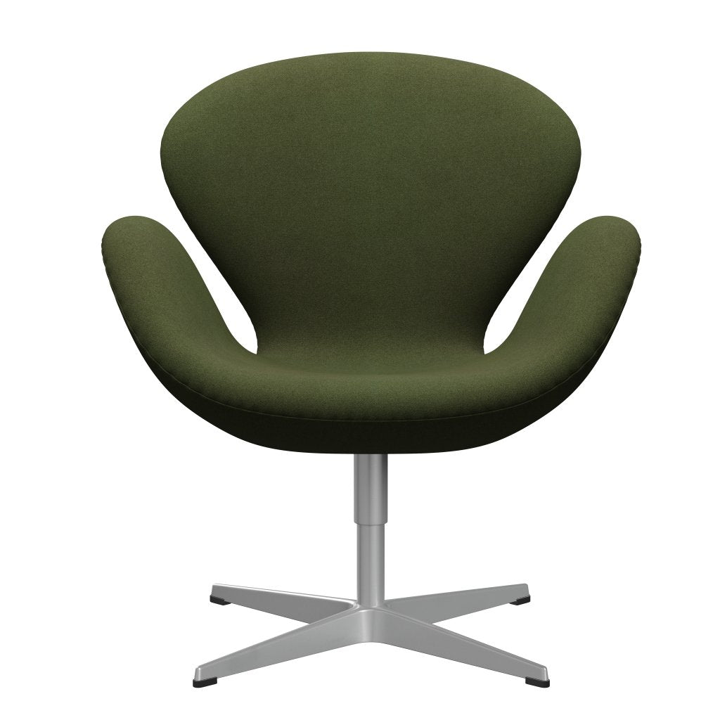 FRITZ HANSEN SWAN SALOUNGE, Srebrny Grey/Tonus Military Green