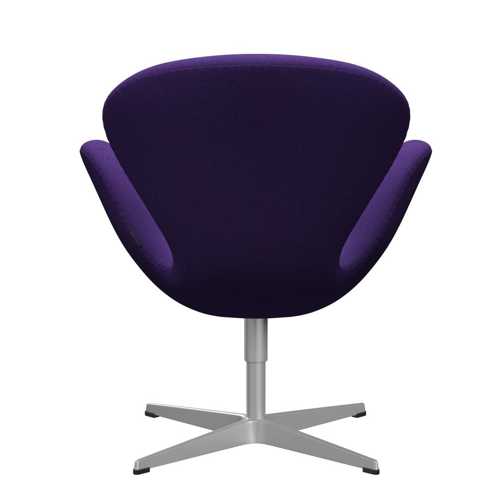 Fritz Hansen Swan Lounge, srebrny szary/tonus violet