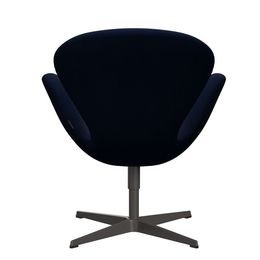 Fritz Hansen Swan Lounge Chair, Warm Graphite/Comfort Dark Grey/Blue