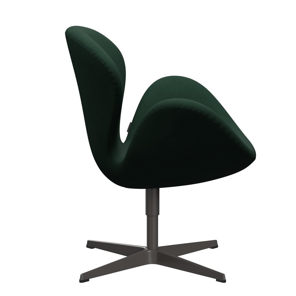 Fritz Hansen Swan Lounge Chair, Warm Graphite/Comfort Dark Green