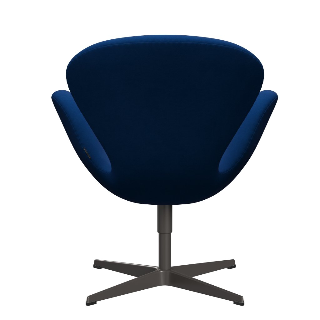 Fritz Hansen Swan Lounge Chair, Warm Graphite/Comfort Grey/Blue