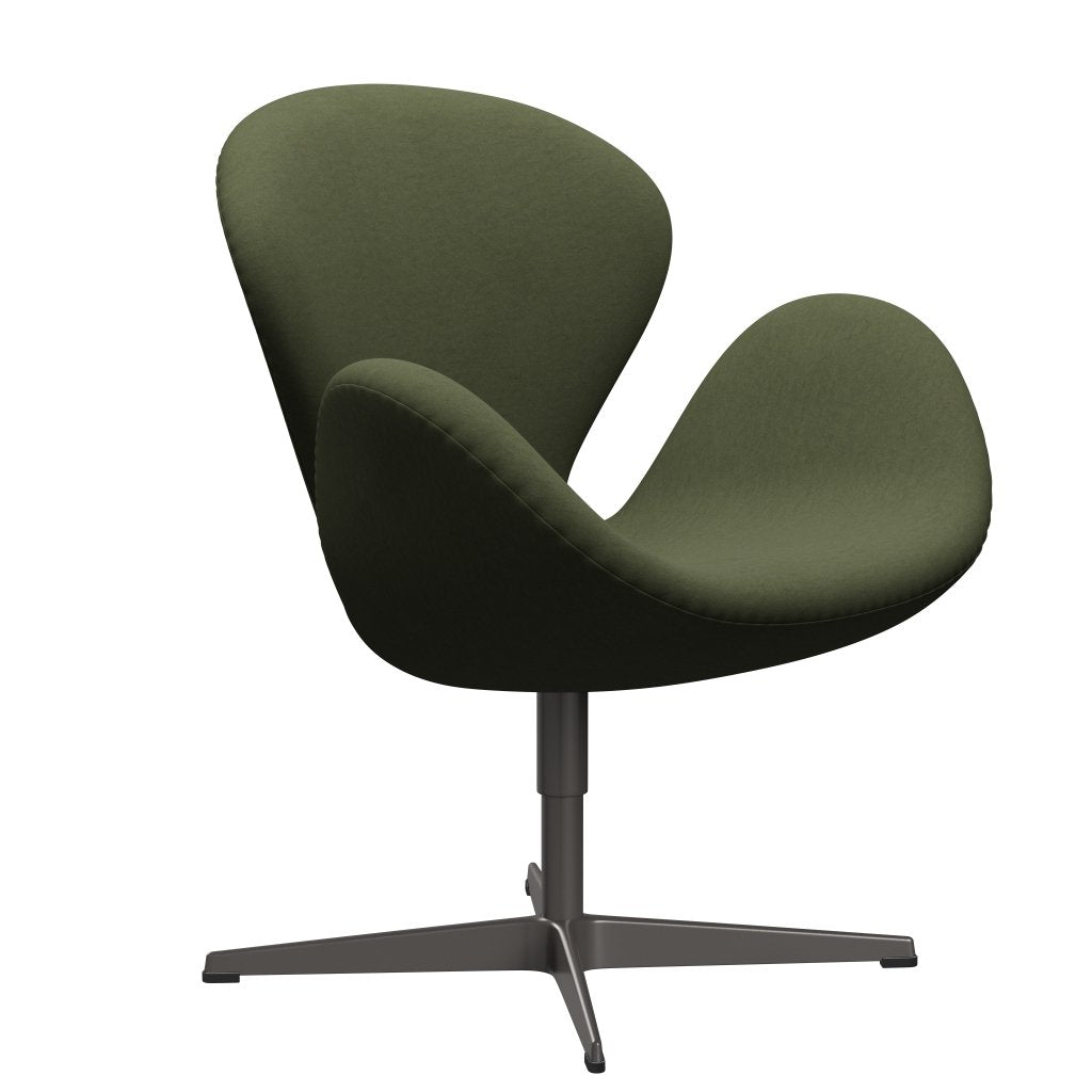 Fritz Hansen Swan Lounge Chair, Warm Graphite/Comfort Green/Grey