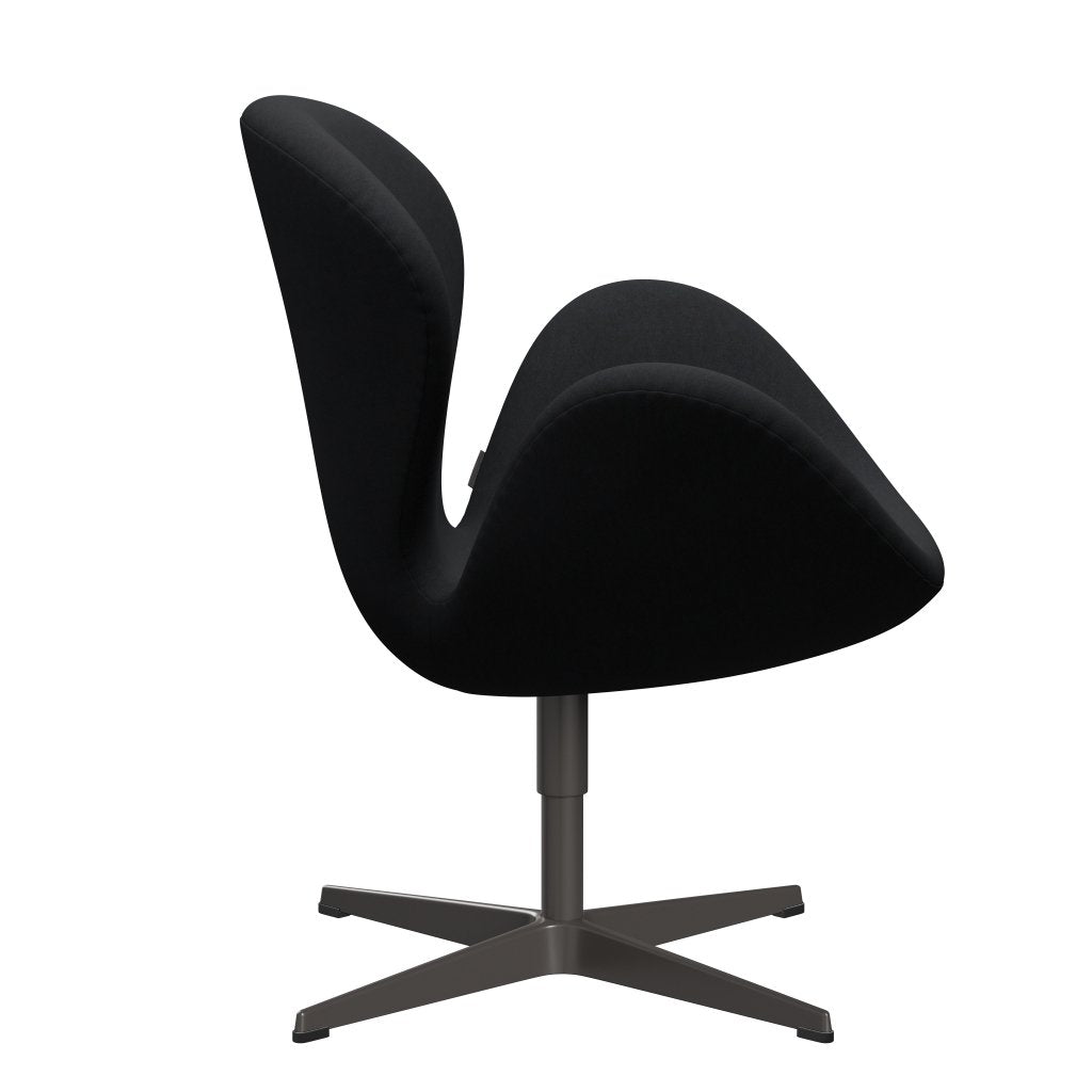 Fritz Hansen Swan Lounge Chair, Warm Graphite/Comfort Black/Grey