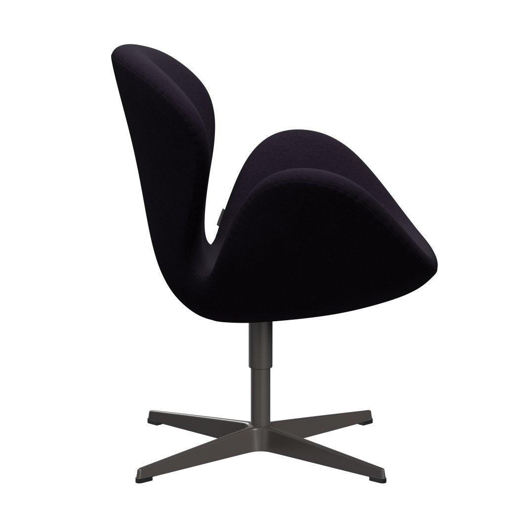 Fritz Hansen Swan Lounge Chair, Warm Graphite/Comfort Violet Red