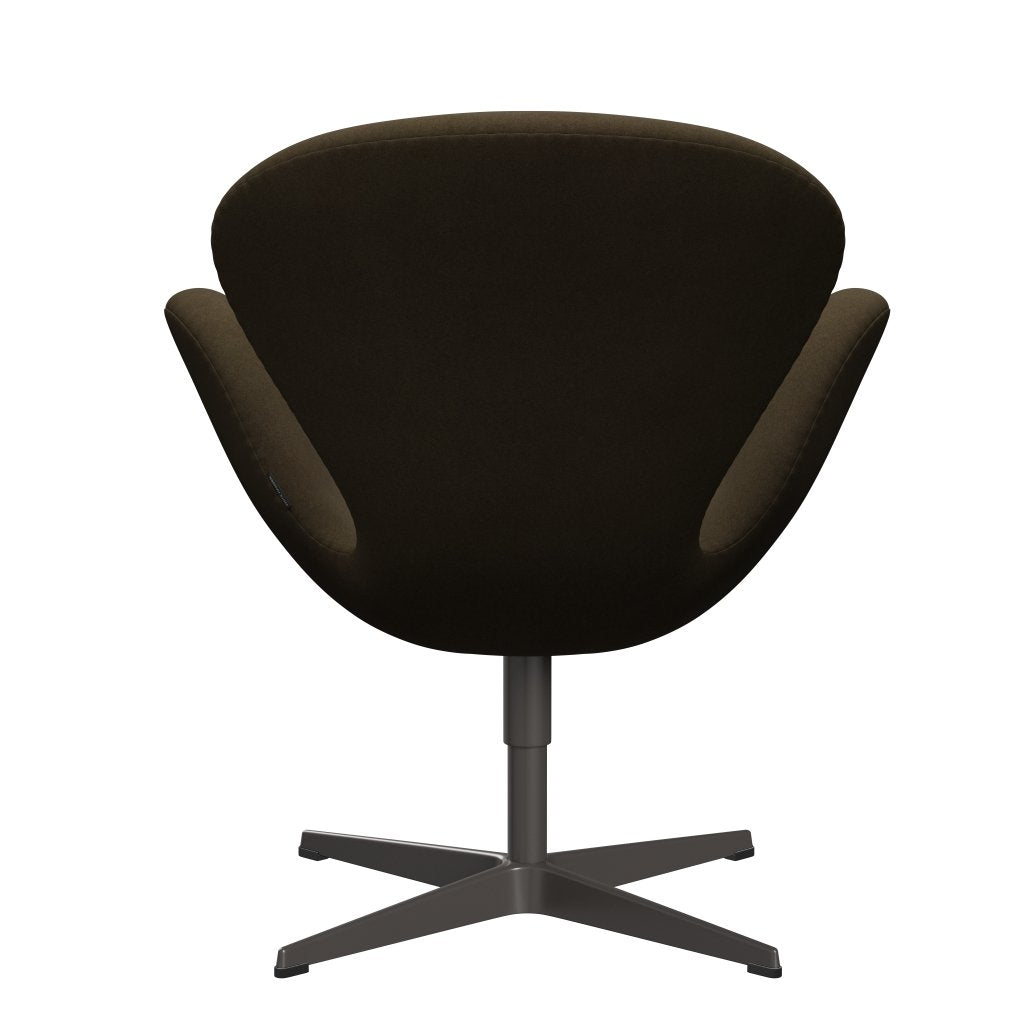 Fritz Hansen Swan Lounge Chair, Warm Graphite/Divina Brown (984)