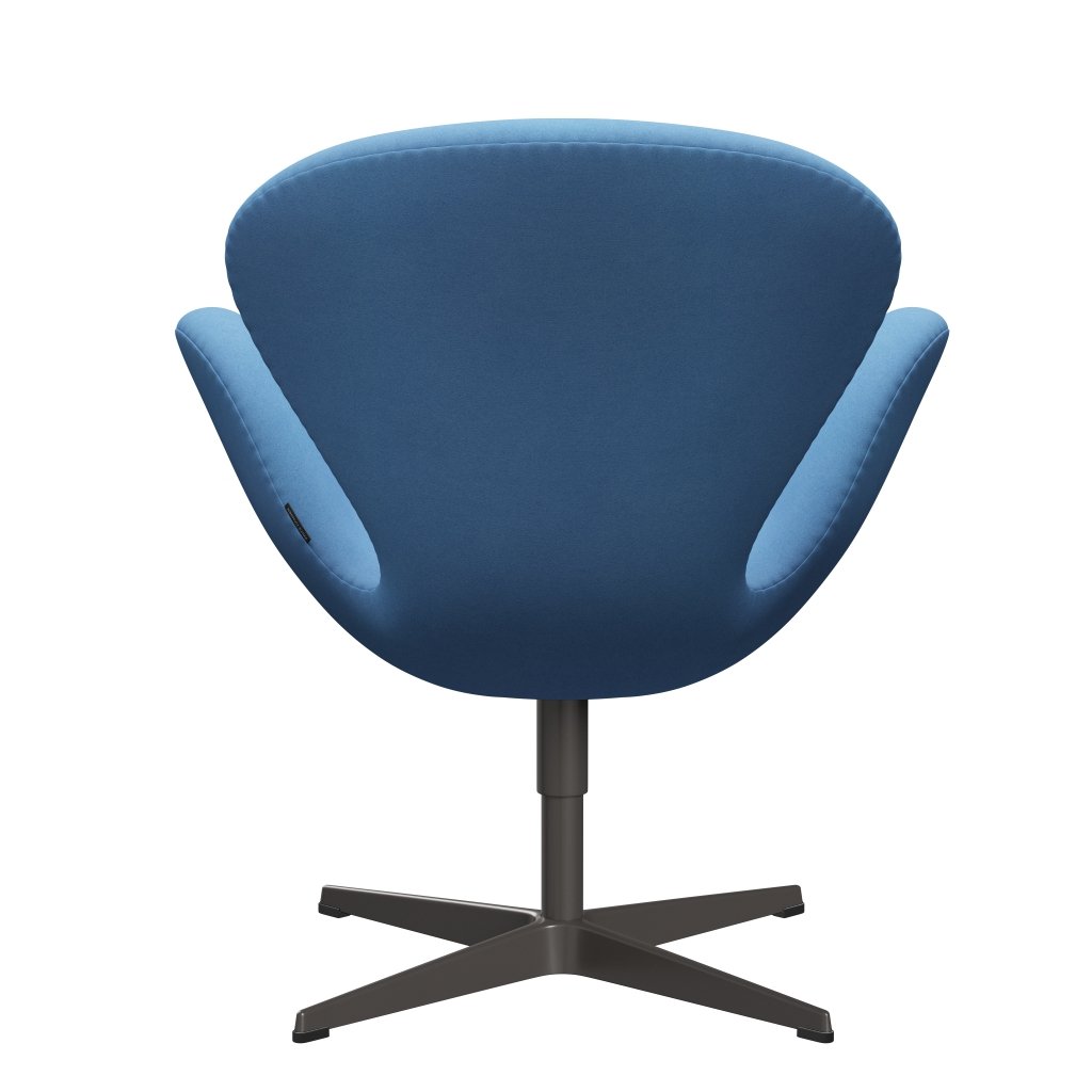 Fritz Hansen Swan Lounge Chair, Warm Graphite/Divina Light Blue (712)