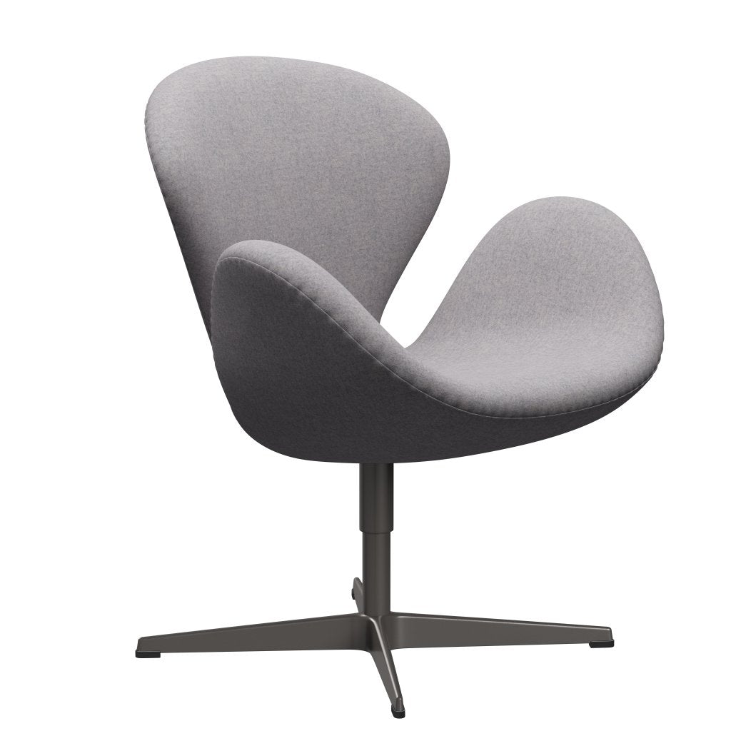 Fritz Hansen Swan Lounge Chair, Warm Graphite/Divina Md Cool Light Grey