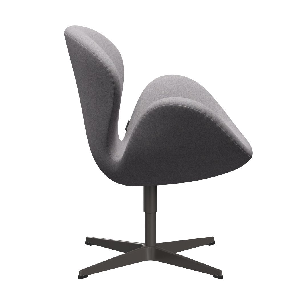 Fritz Hansen Swan Lounge Chair, Warm Graphite/Divina Md Cool Light Grey