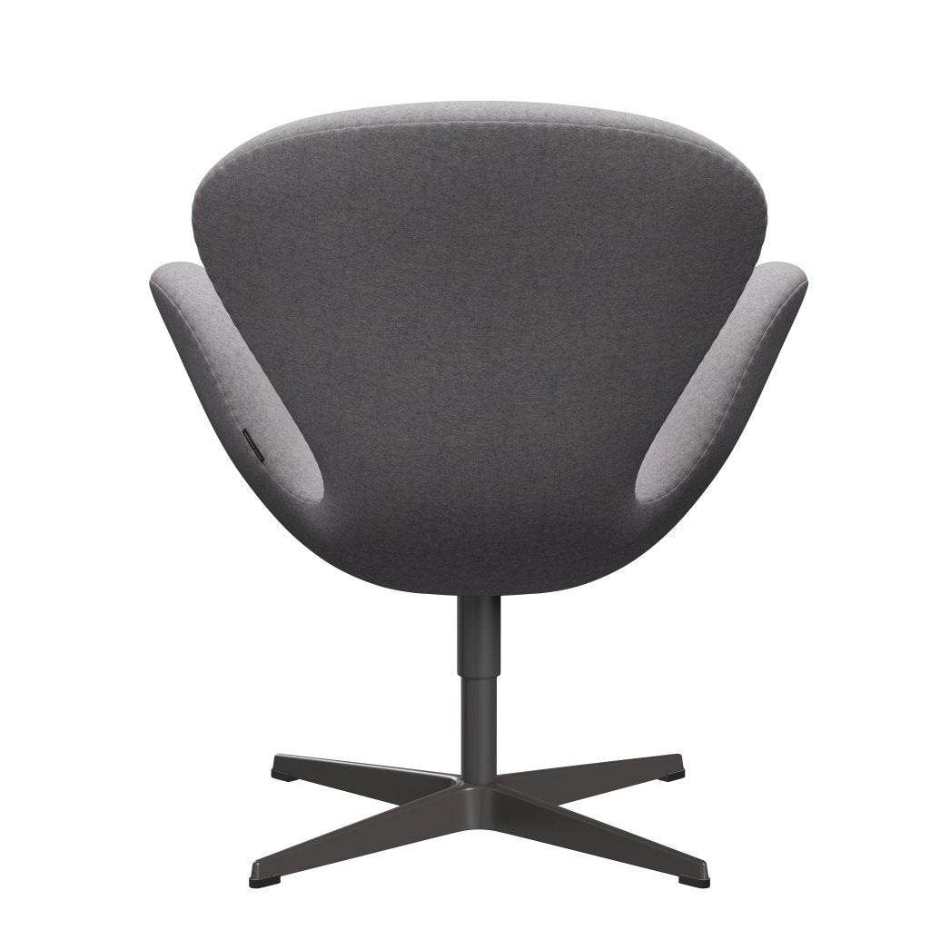 Fritz Hansen Swan Lounge Chair, Warm Graphite/Divina Md Cool Light Grey