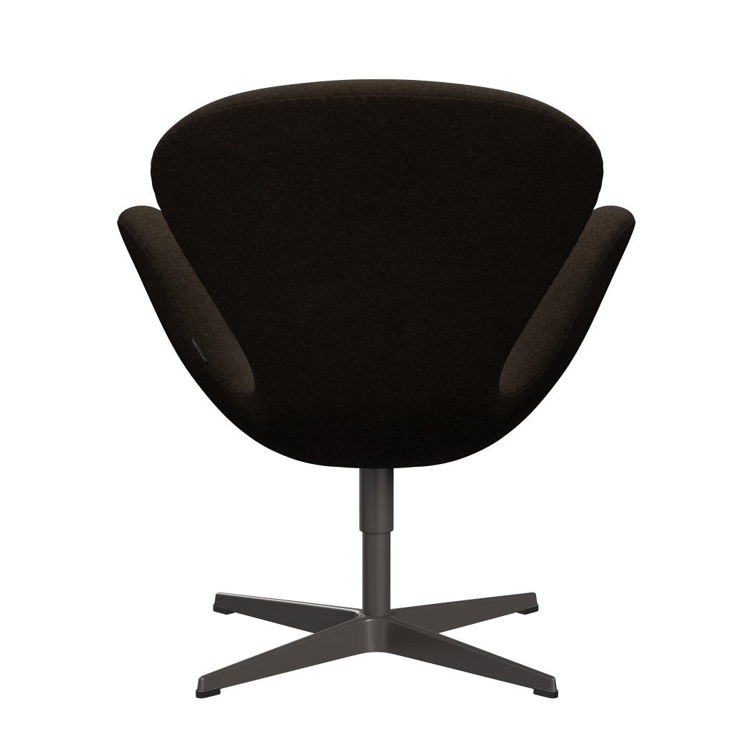 Fritz Hansen Swan Lounge, ciepły grafit/Divina Melange Dark Brown