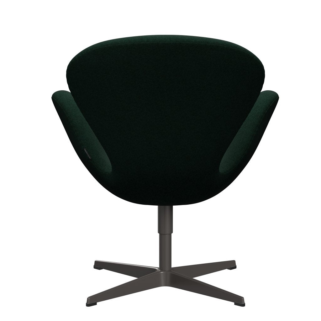 Fritz Hansen Swan Lounge krzesło, ciepły grafit/Divina Melange Dark Green (871)