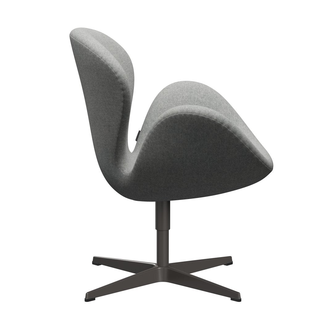 Fritz Hansen Swan Lounge Chair, Warm Graphite/Divina Melange Light Grey