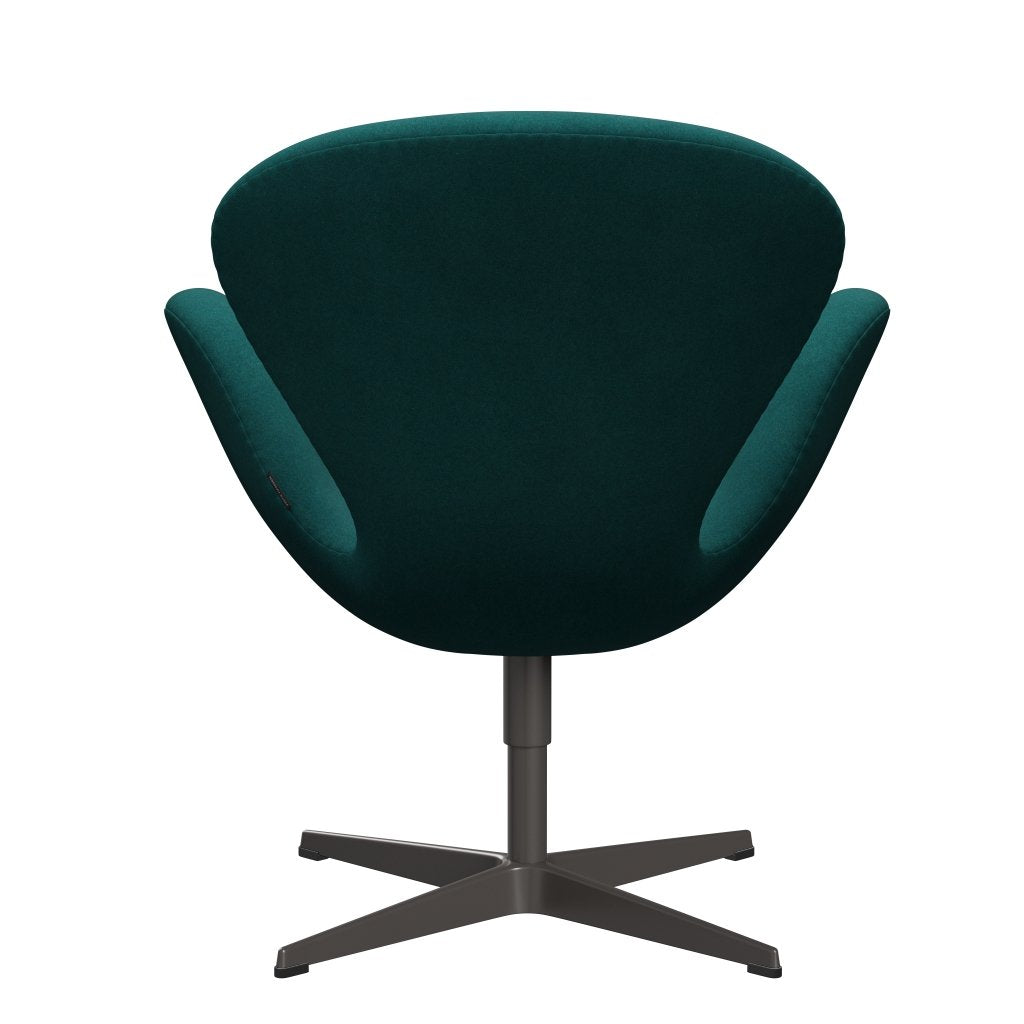 FRITZ HANSEN SWAN SALOUNGE, ciepły grafit/divina Melange Coral Green