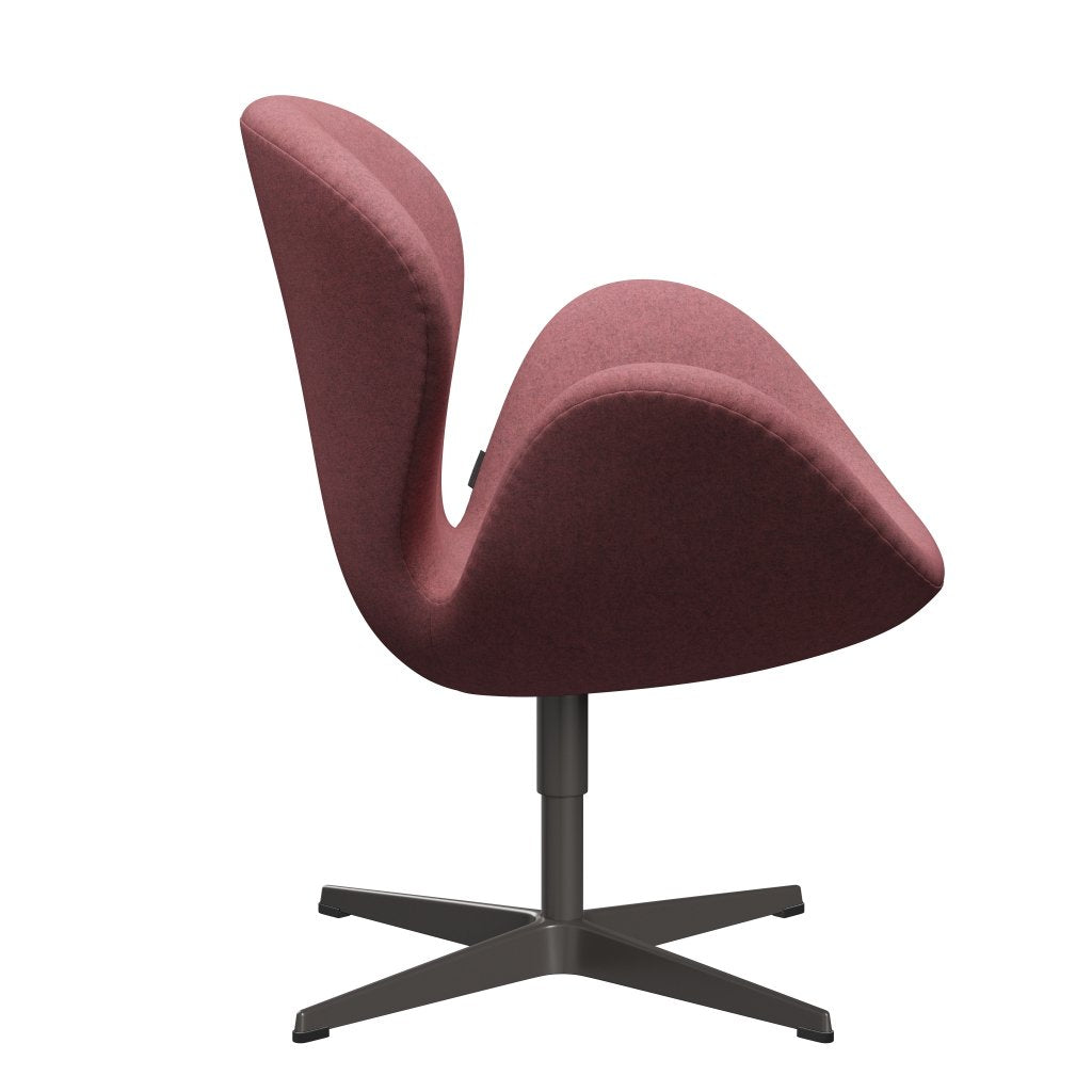 Fritz Hansen Swan Lounge Frea, ciepły grafit/Divina Melange Pink