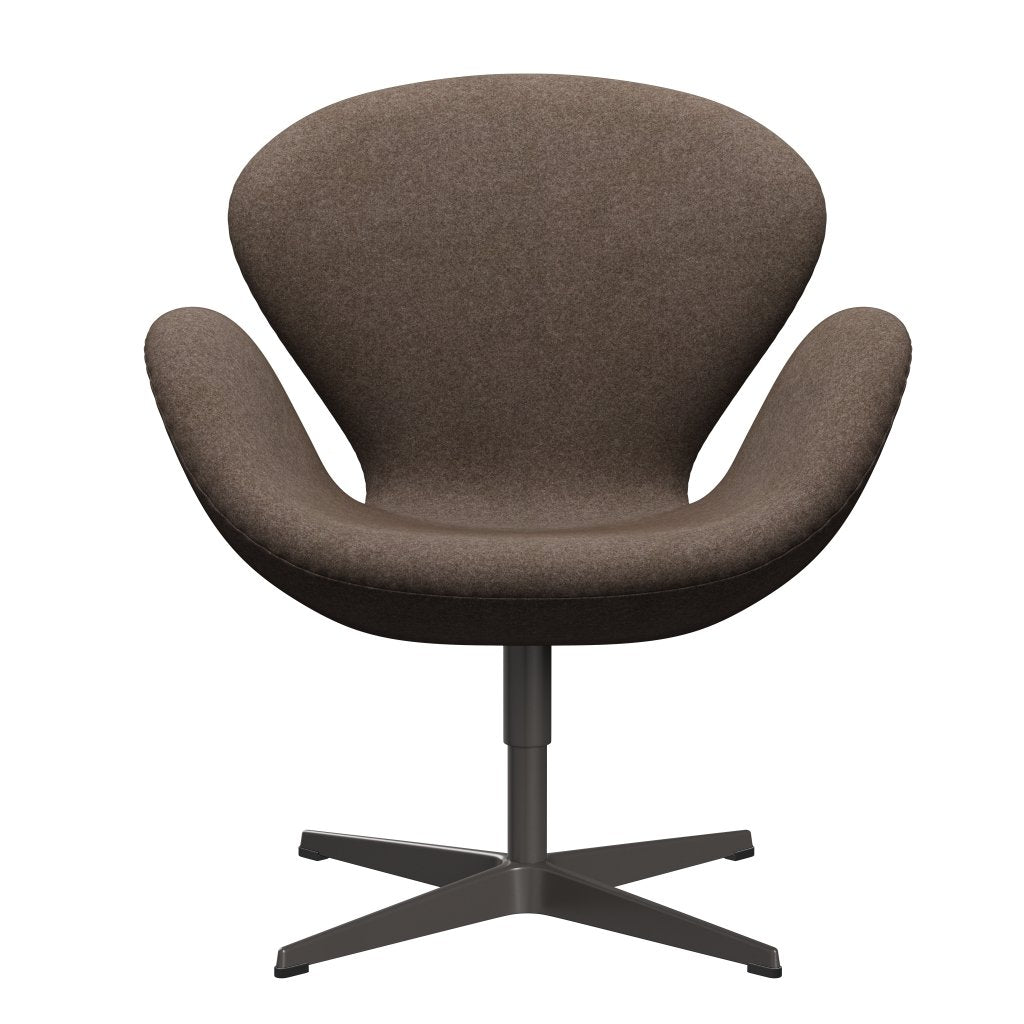 Fritz Hansen Swan Frea, ciepły grafit/Divina Melange Dusty Brown