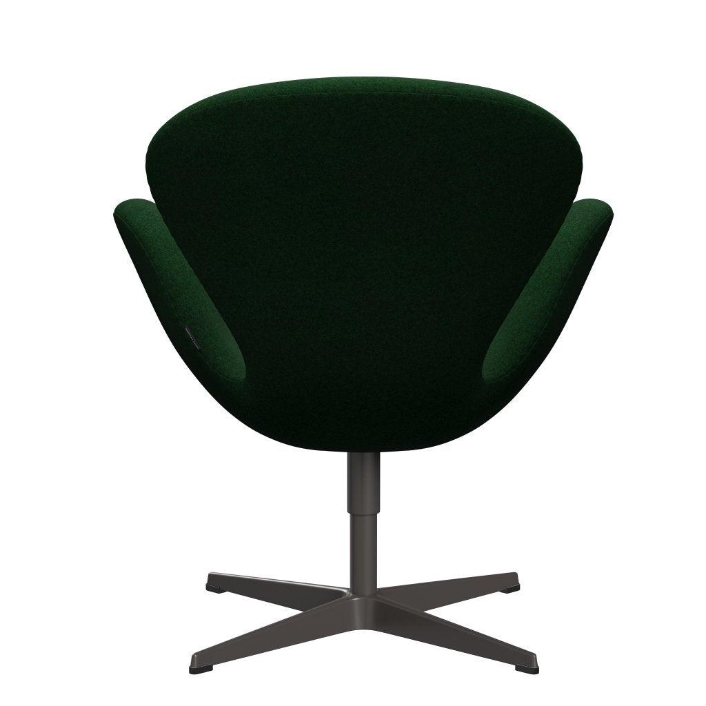 FRITZ HANSEN SWAN SALOUNGE, ciepły grafit/divina Melange Forest Green