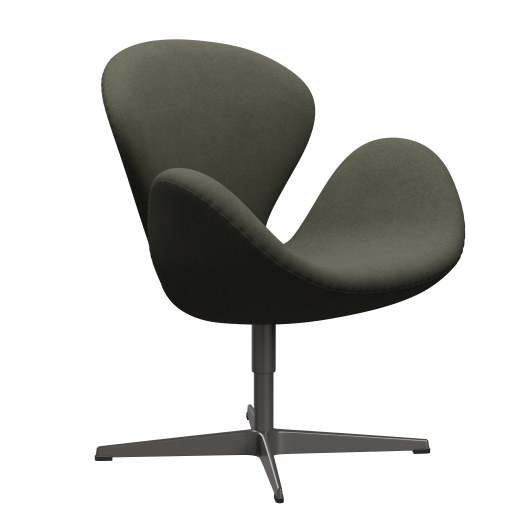 Fritz Hansen Swan Lounge, ciepły grafit/Divina Military Green