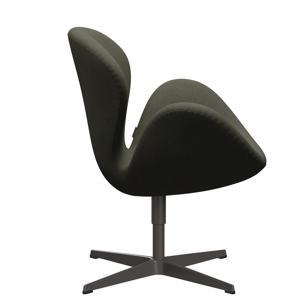 Fritz Hansen Swan Lounge, ciepły grafit/Divina Military Green