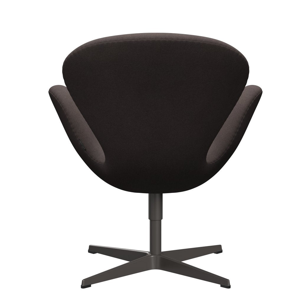 Fritz Hansen Swan Lounge, ciepły grafit/Divina Pastel Brown