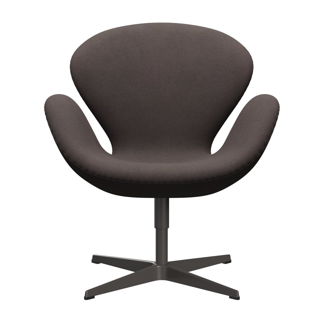 Fritz Hansen Swan Lounge, ciepły grafit/Divina Pastel Brown