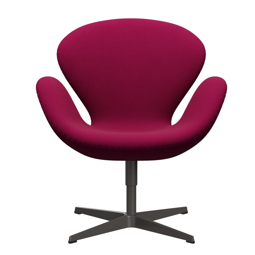 Fritz Hansen Swan Lounge, ciepły grafit/Divina Pink Dark